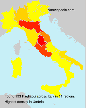 Surname Pagliacci in Italy Surname Pagliacci in Italy