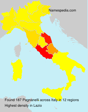 Surname Pagnanelli in Italy Surname Pagnanelli in Italy