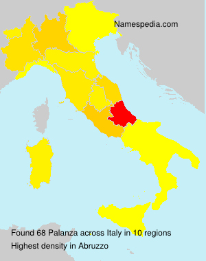 Surname Palanza in Italy Surname Palanza in Italy
