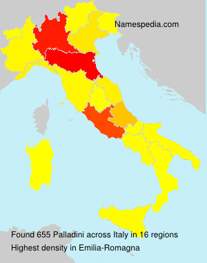 Surname Palladini in Italy Surname Palladini in Italy