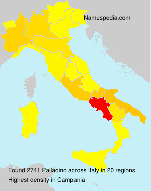 Surname Palladino in Italy Surname Palladino in Italy