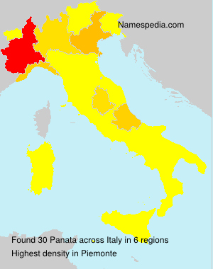 Surname Panata in Italy