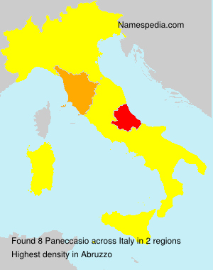 Surname Paneccasio in Italy Surname Paneccasio in Italy