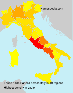 Surname Panella in Italy Surname Panella in Italy