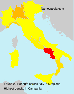 Surname Pannuto in Italy Surname Pannuto in Italy