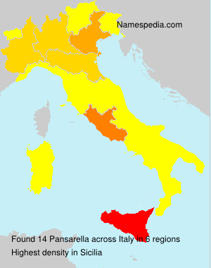 Surname Pansarella in Italy Surname Pansarella in Italy