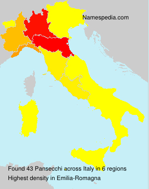Surname Pansecchi in Italy Surname Pansecchi in Italy
