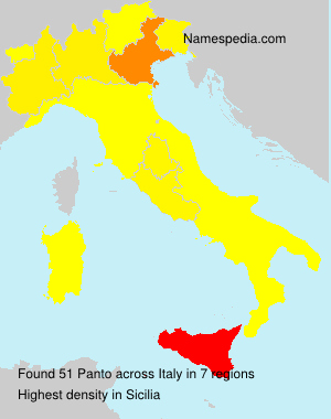 Surname Panto in Italy Surname Panto in Italy