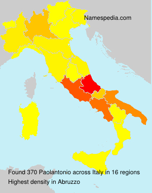 Surname Paolantonio in Italy Surname Paolantonio in Italy
