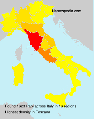 Surname Papi in Italy Surname Papi in Italy