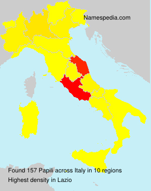 Surname Papili in Italy Surname Papili in Italy
