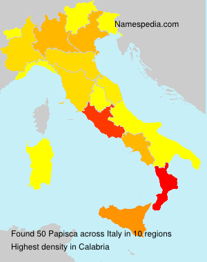 Surname Papisca in Italy Surname Papisca in Italy