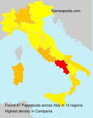 Surname Pappacoda in Italy Surname Pappacoda in Italy