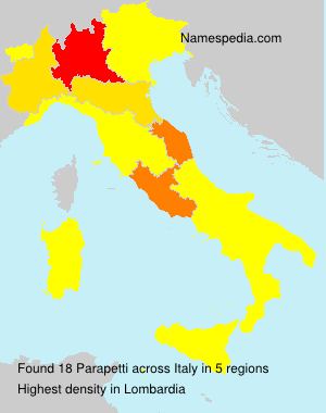 Surname Parapetti in Italy Surname Parapetti in Italy