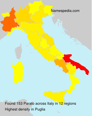 Surname Parato in Italy Surname Parato in Italy