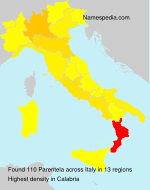 Surname Parentela in Italy Surname Parentela in Italy