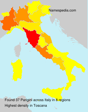 Surname Parigini in Italy Surname Parigini in Italy