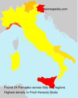 Surname Parnasso in Italy Surname Parnasso in Italy
