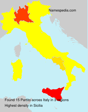 Surname Partito in Italy Surname Partito in Italy