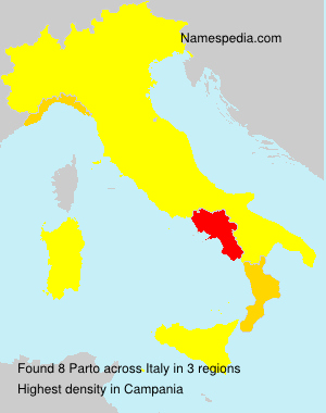 Surname Parto in Italy Surname Parto in Italy