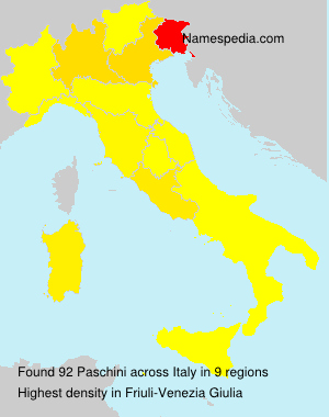 Surname Paschini in Italy Surname Paschini in Italy