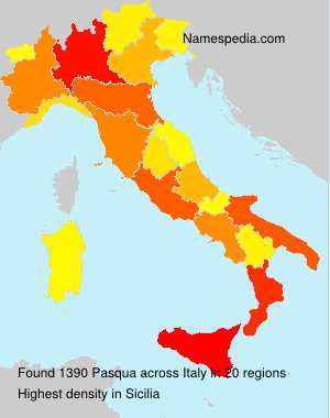 Surname Pasqua in Italy Surname Pasqua in Italy