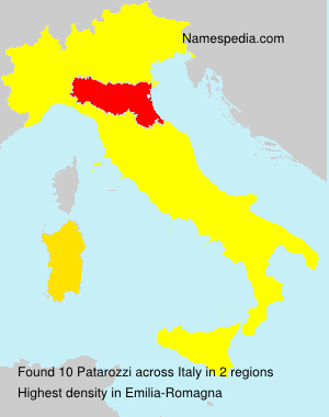 Surname Patarozzi in Italy Surname Patarozzi in Italy