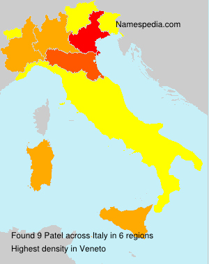 Surname Patel in Italy Surname Patel in Italy