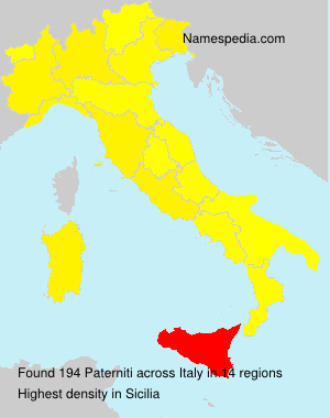Surname Paterniti in Italy Surname Paterniti in Italy