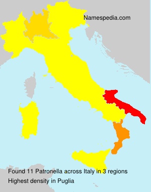 Surname Patronella in Italy Surname Patronella in Italy