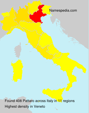 Surname Pattaro in Italy Surname Pattaro in Italy