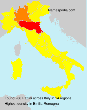 Surname Pattini in Italy Surname Pattini in Italy