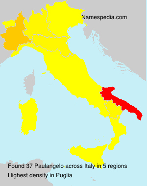 Surname Paulangelo in Italy Surname Paulangelo in Italy