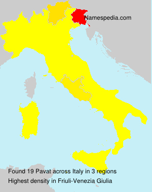 Surname Pavat in Italy Surname Pavat in Italy
