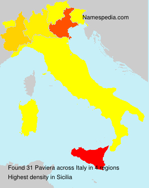 Surname Paviera in Italy Surname Paviera in Italy