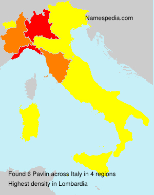 Surname Pavlin in Italy Surname Pavlin in Italy