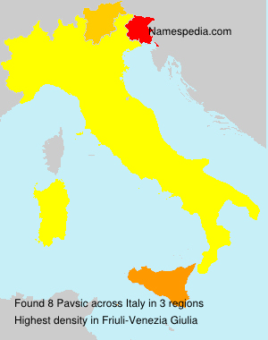 Surname Pavsic in Italy Surname Pavsic in Italy