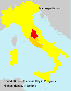 Surname Pecetti in Italy Surname Pecetti in Italy