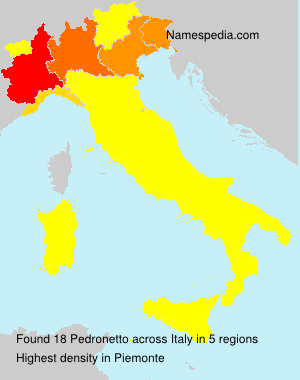 Surname Pedronetto in Italy Surname Pedronetto in Italy