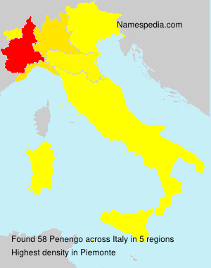 Surname Penengo in Italy Surname Penengo in Italy