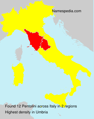 Surname Pentolini in Italy Surname Pentolini in Italy