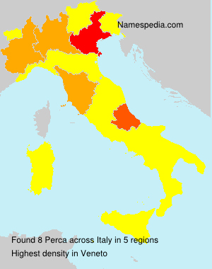 Surname Perca in Italy Surname Perca in Italy