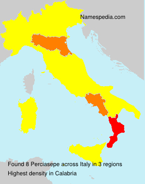 Surname Perciasepe in Italy Surname Perciasepe in Italy