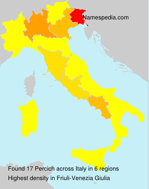 Surname Percich in Italy Surname Percich in Italy