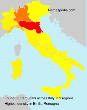 Surname Percudani in Italy Surname Percudani in Italy