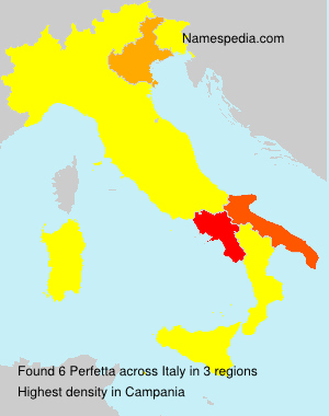 Surname Perfetta in Italy Surname Perfetta in Italy