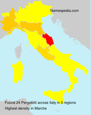 Surname Pergolotti in Italy Surname Pergolotti in Italy