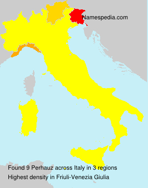 Surname Perhauz in Italy Surname Perhauz in Italy