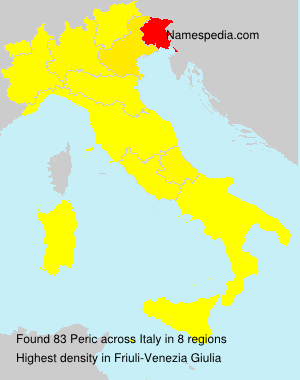 Surname Peric in Italy Surname Peric in Italy