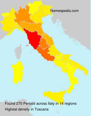 Surname Pericoli in Italy Surname Pericoli in Italy